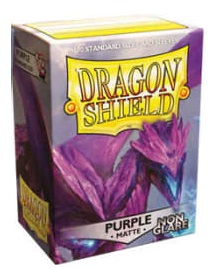 Dragon Shield NON-GLARE Matte Standard-Size Sleeves - Purple - 100ct